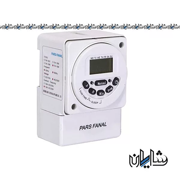 تایمر ذخیره دار دیجیتالی هفتگی پارس فانال مدل PFTD-190