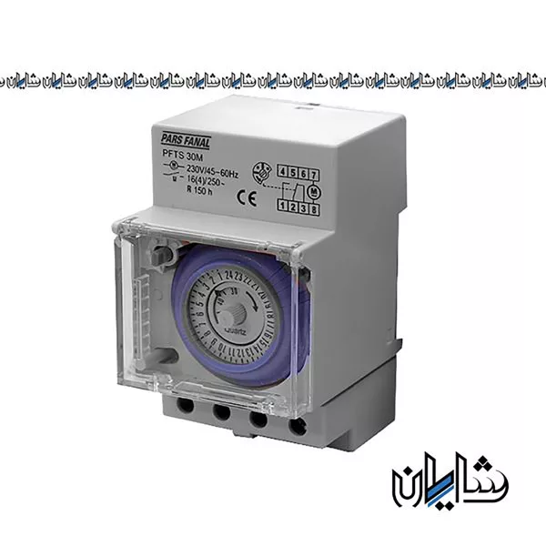 تایمر تابلویی ذخیره دار 30 دقیقه ای پارس فانال PFTS-30M