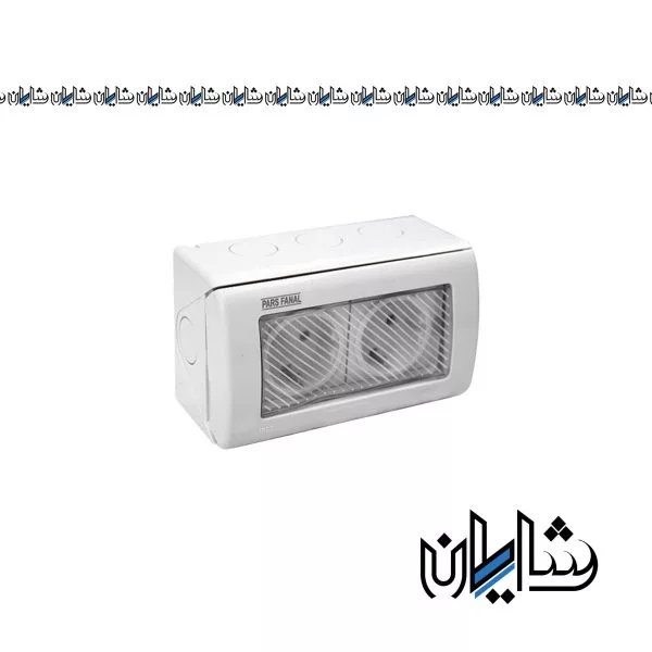 پریز دوپل روکار واترپروف پارس فانال مدل PF-2TS16A