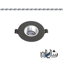 قاب هالوژن پارس لایت مشکی کروم صدفی مدل F447BS