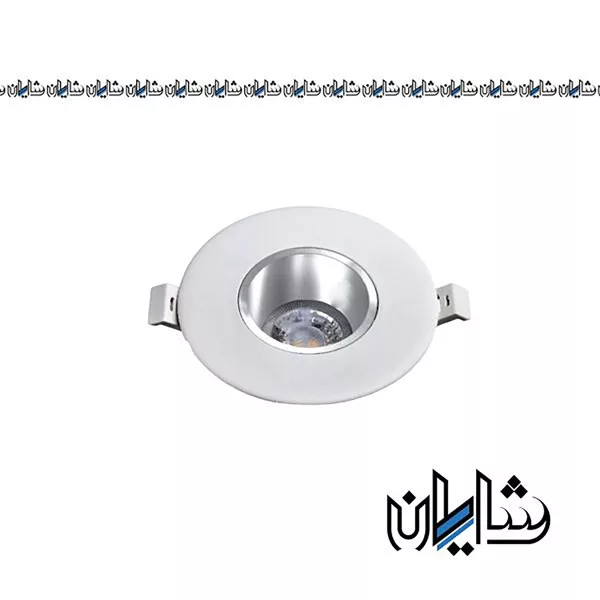قاب هالوژن پارس لایت سفید کروم براق مدل F446WH