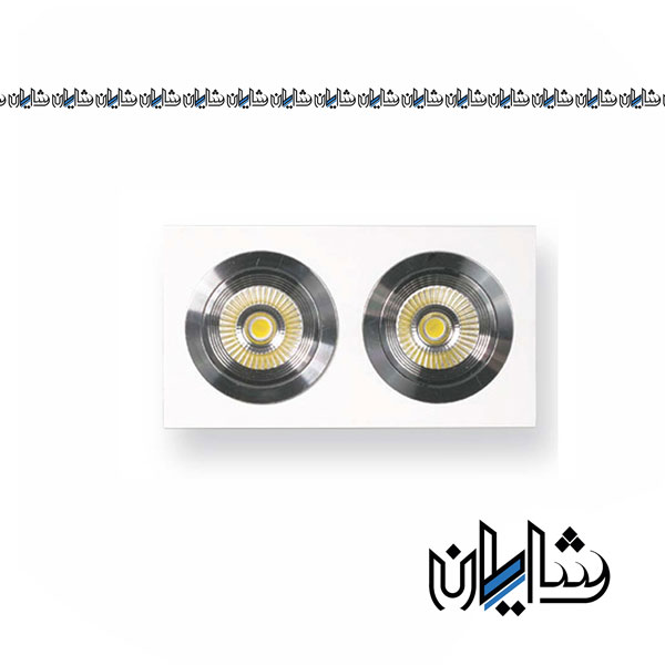 چراغ سقفی توکار COB مستطیل 14 وات استیل EDC