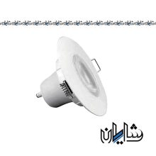 چراغ سقفی توکار اکونومی لنزدار گرد 7 وات EDC