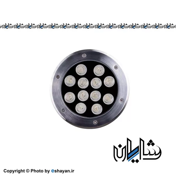 چراغ دفنی گرد 12 وات ال اچ جی EDC