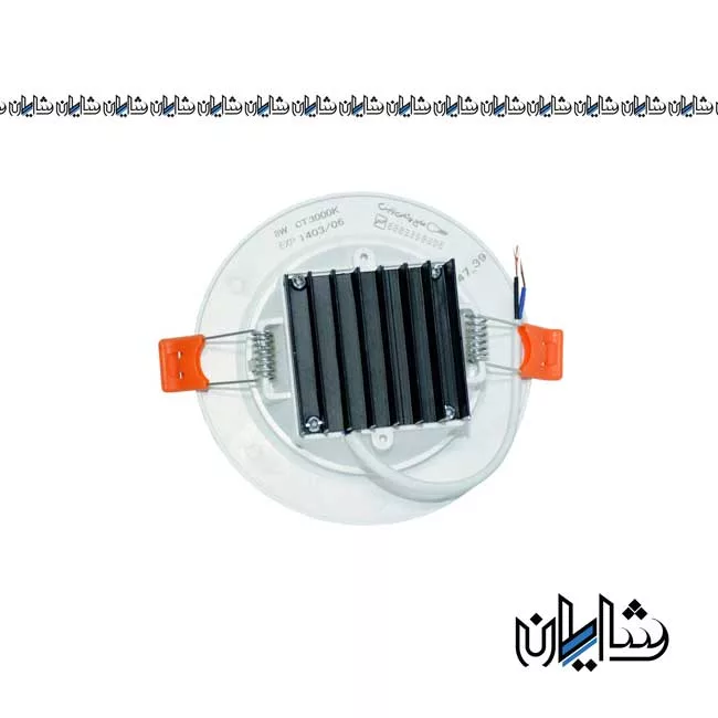 پنل گرد بک لایت 8 وات سه حالته زانیس