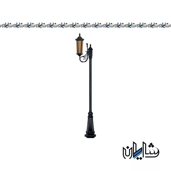 چراغ پارکی تکشاخه سورن شاخه P سربالا تکشیدفام