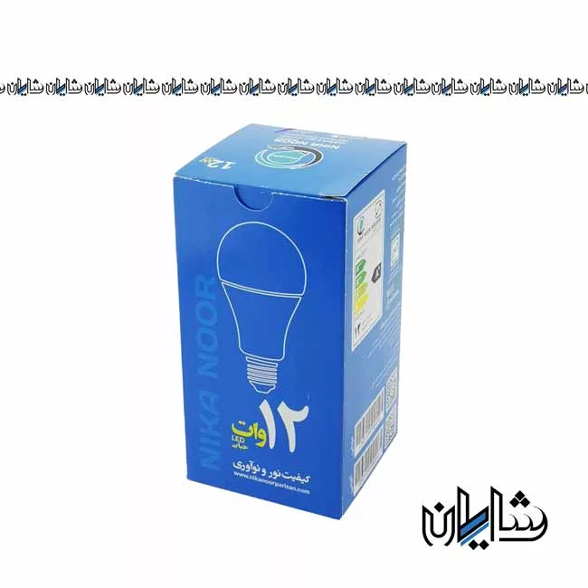 قیمت خرید لامپ حبابی 12 وات نیکانور