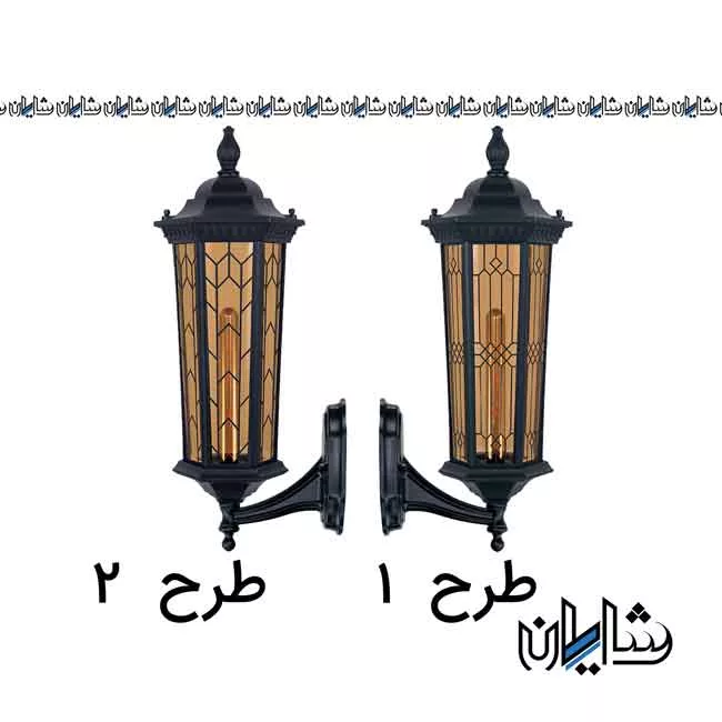 قیمت چراغ دیواری سورن طرح دار شاخه F سربالا تکشیدفام
