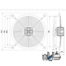 هواکش صنعتی سنگین فلزی دمنده VIM-60K4T