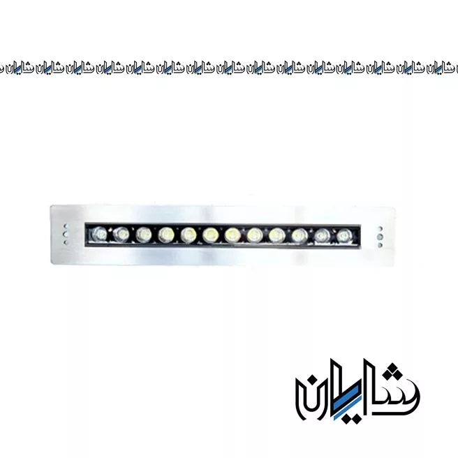 چراغ استخری توکار مستطیلی استیل تک رنگ 12 وات 12 ولت لدمان