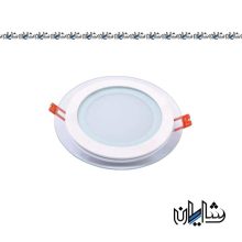 پنل توکار شیشه ای 18 وات گرد ZFR