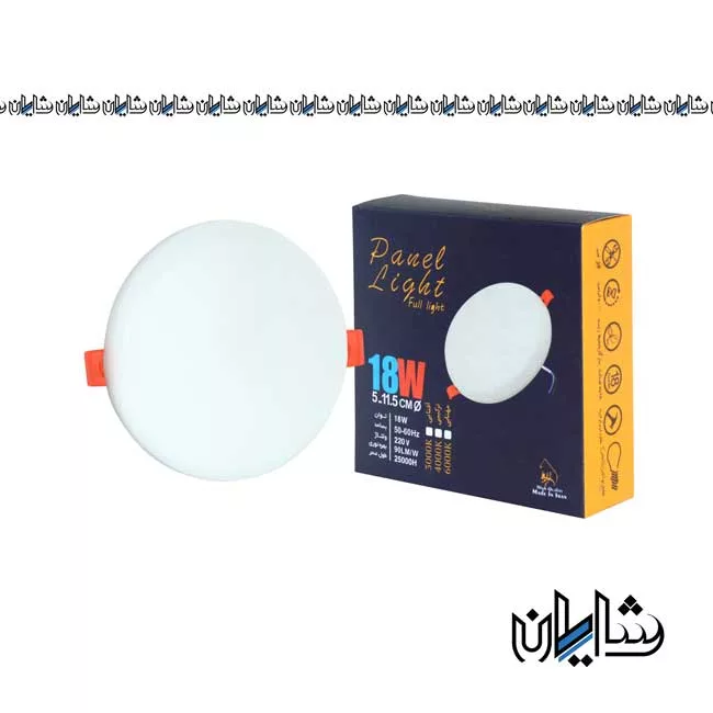 پنل توکار 18 وات زانیس