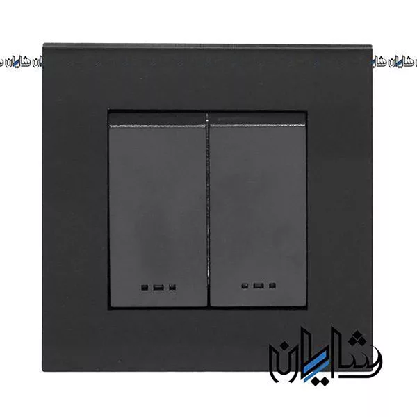 کلید دو پل دلند الکتریک مدل آسا پلکسی مشکی