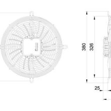 قیمت هواکش ایلکا هفت پر فلزی معکوس دمنده VIK-30A4T2