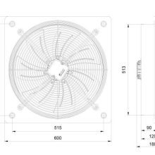 خریدهواکش ایلکا هفت پر فلزی دمنده VIK-50G4T-H