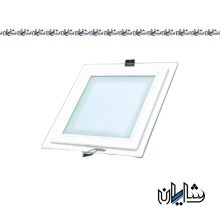 پنل توکار شیشه ای 18 وات مربع ZFR