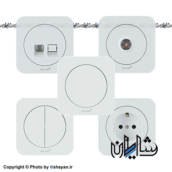 کلید و پریز دلند الکتریک مدل آوا پلاس