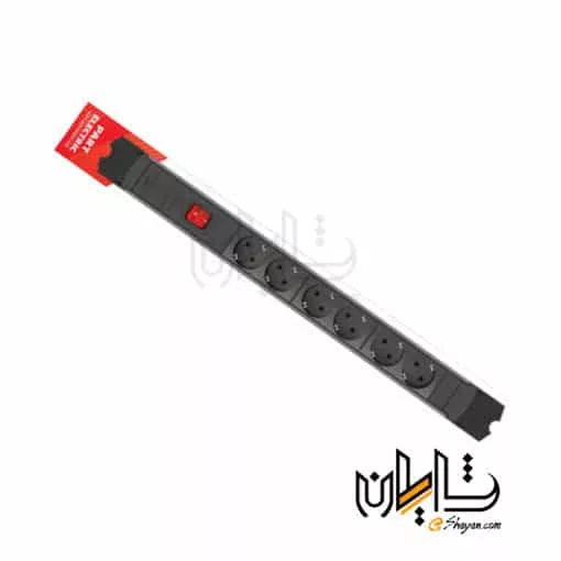 رک مونت پارت الکتریک مدل پارسا 2253 شش خانه چراغدار با کابل 1/8 متر